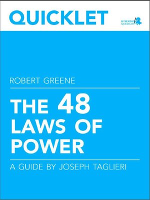 cover image of Quicklet on Robert Greene's the 48 Laws of Power
